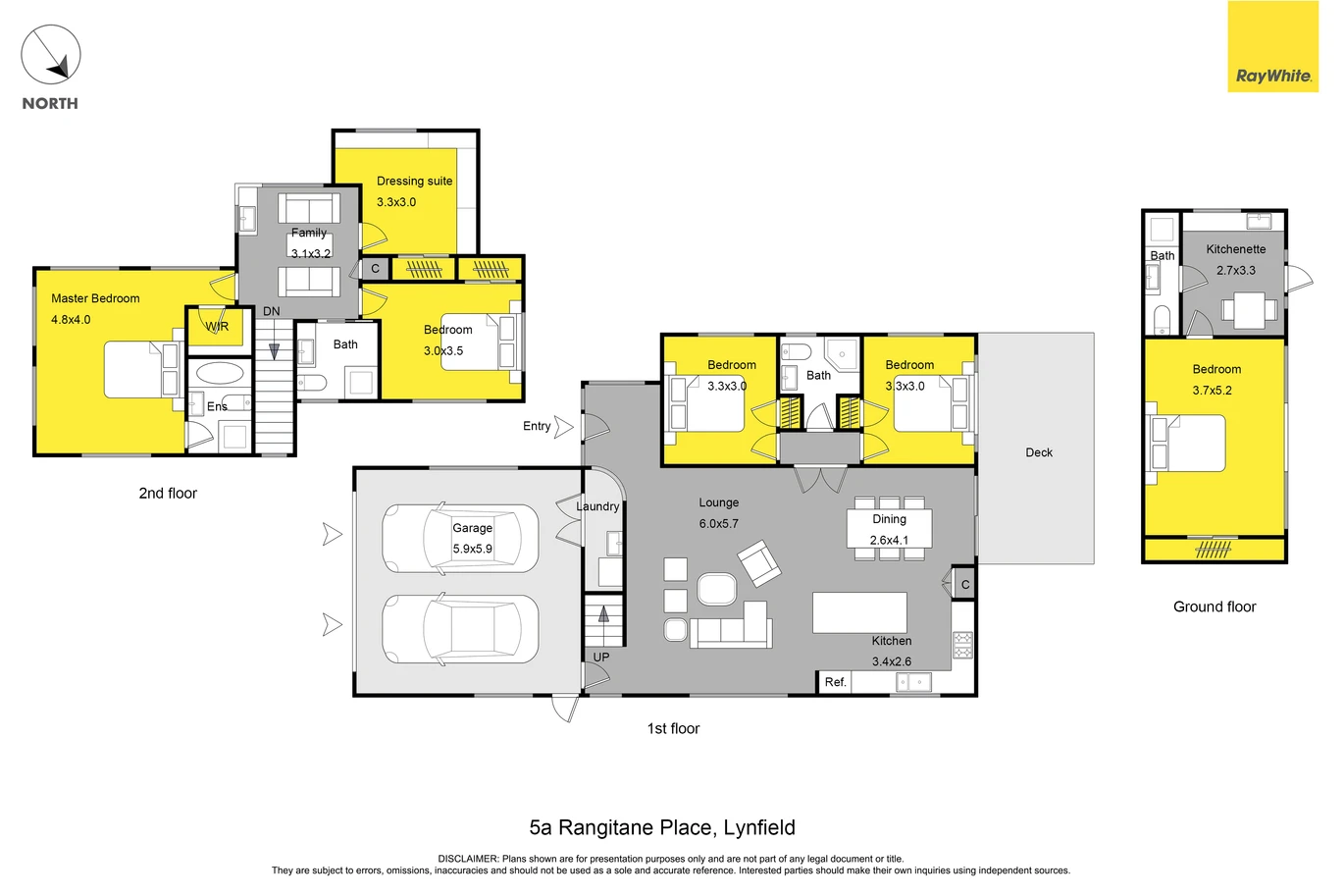 493m2 section, 259m2 5 beds 4 baths house with double garage, 5A Rangitane Place Lynfield, Auckland