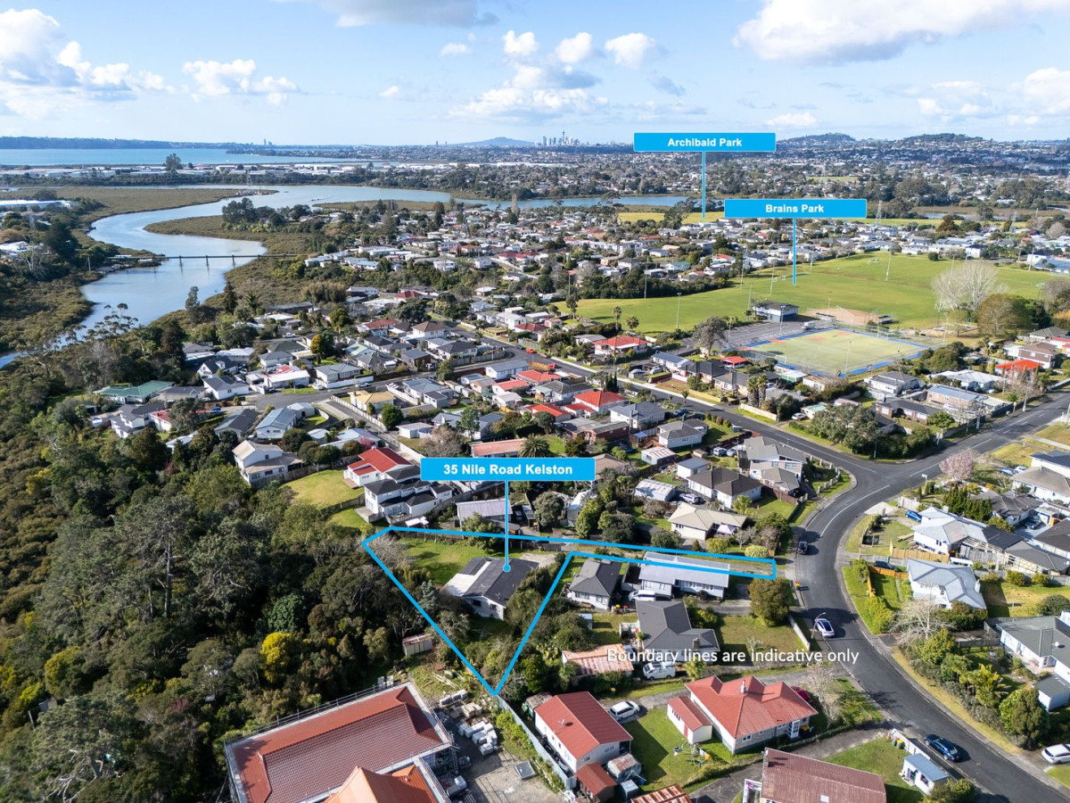 1255m2 section, 6 beds 2 baths house with carport and 3 beds granny downstairs, 35 Nile Road, Kelston, Auckland