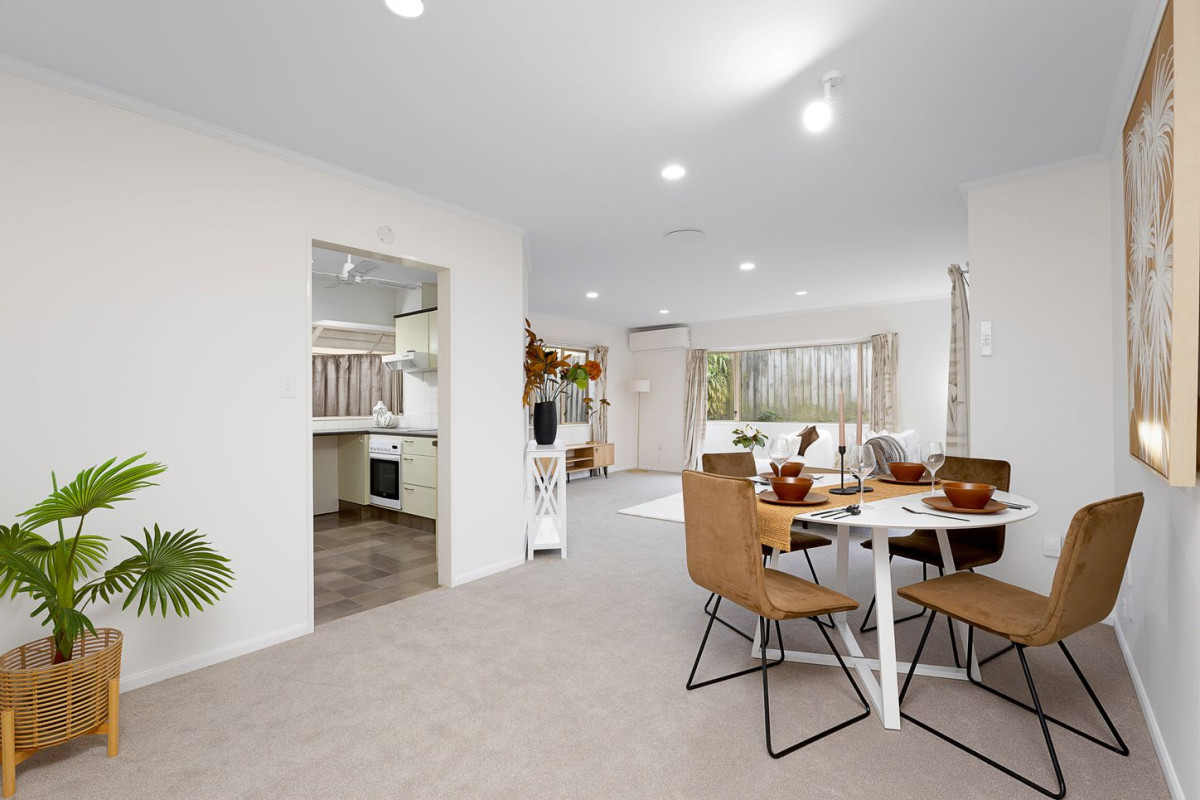 344m2 section, 130m2 Renovated Brick and tile 2 beds + study room (1.9 x 2.6M) 1 bath house with double garage, 17A Tirimoana Road, Te Atatu South, Auckland