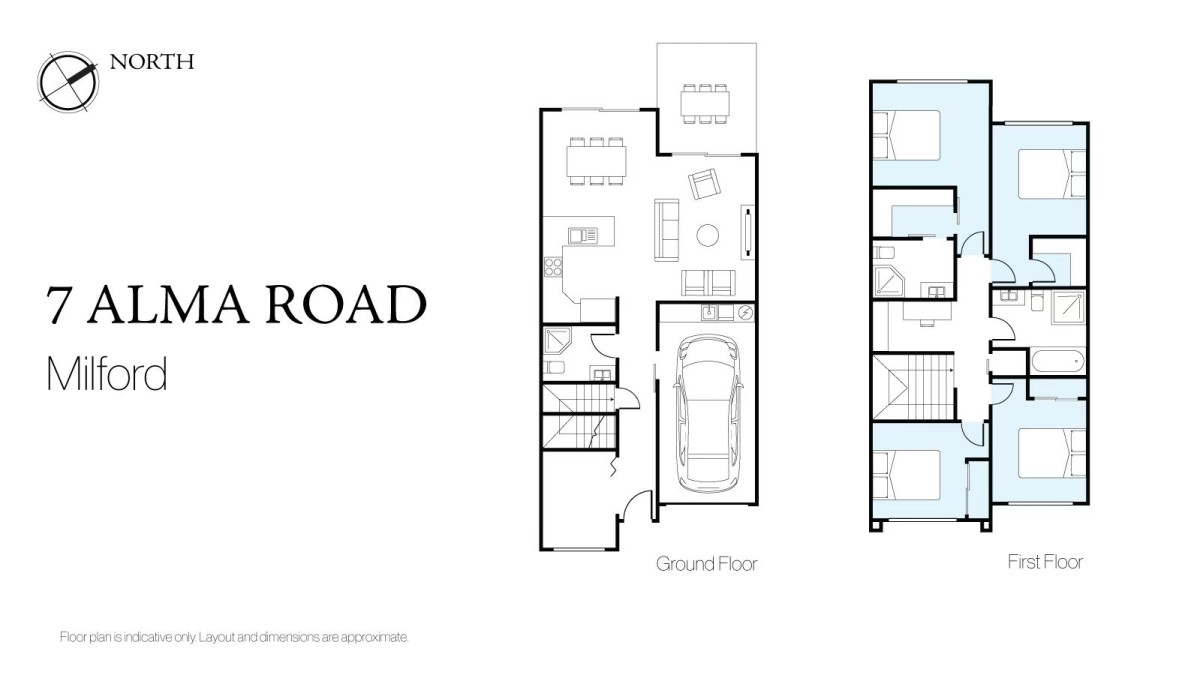 Must Sell, All Offers Considered, Double Westlake High School Zone, 174m2 4 beds + multi-purpose room 3 baths home with garage, 5/7 Alma Road, Milford, Auckland