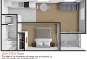Double Grammar school zone (AGS & AGGS), 40m2 1 bed 1 bath apartment with car park, 12J/15 City Road, Auckland Central, Auckland