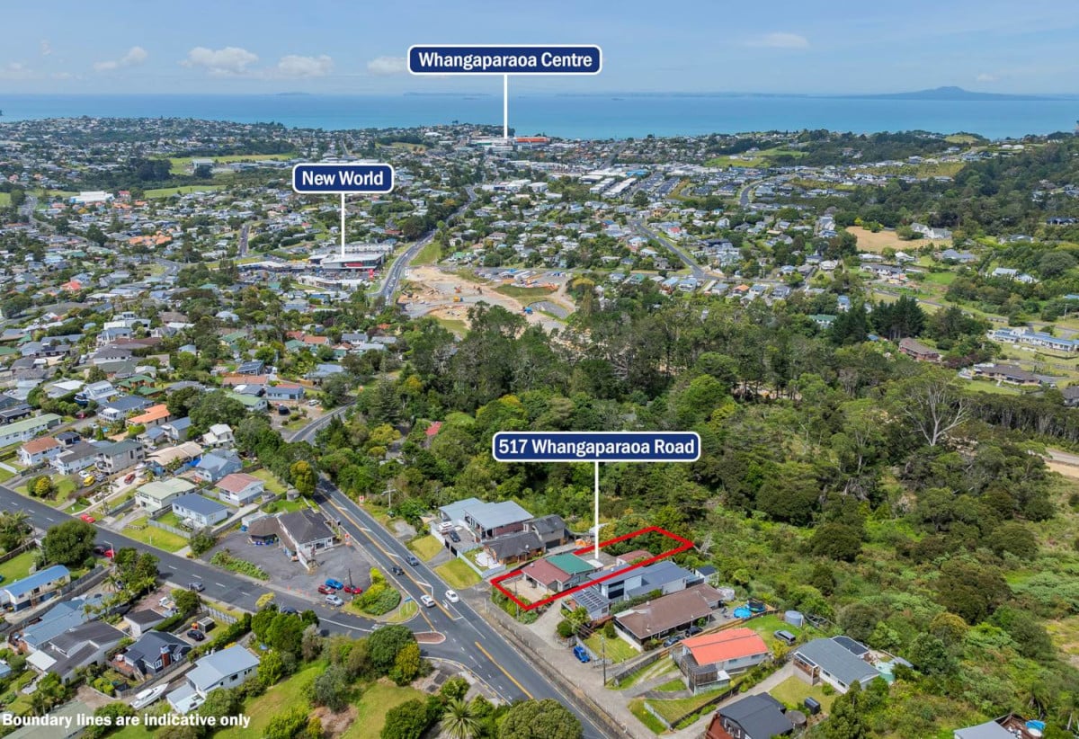 Sea Views, 809m2 section, Affordable 3 beds 2 baths house with standalone double garage, 517 Whangaparoa Road, Stanmore Bay, Auckland