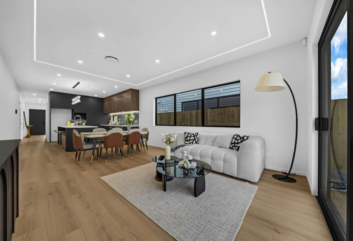 Brandnew 5 beds 4.5 baths house with garage, The ground floor features a private wing with a spacious bedroom, separate bathroom, and its own living area. 13 Star Cross Road, Karaka, Auckland