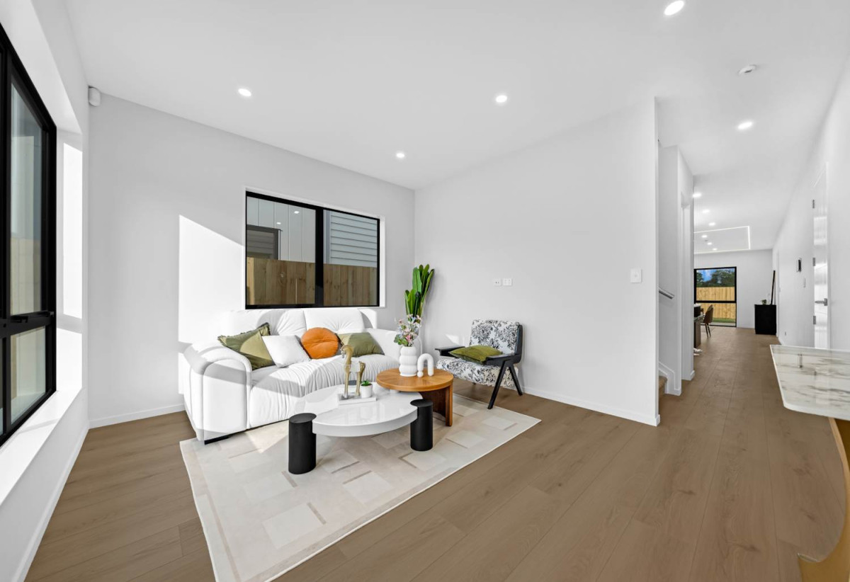 Brandnew 5 beds 4.5 baths house with garage, The ground floor features a private wing with a spacious bedroom, separate bathroom, and its own living area. 13 Star Cross Road, Karaka, Auckland