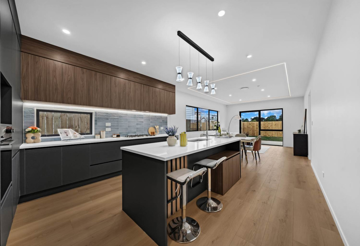 Brandnew 5 beds 4.5 baths house with garage, The ground floor features a private wing with a spacious bedroom, separate bathroom, and its own living area. 13 Star Cross Road, Karaka, Auckland