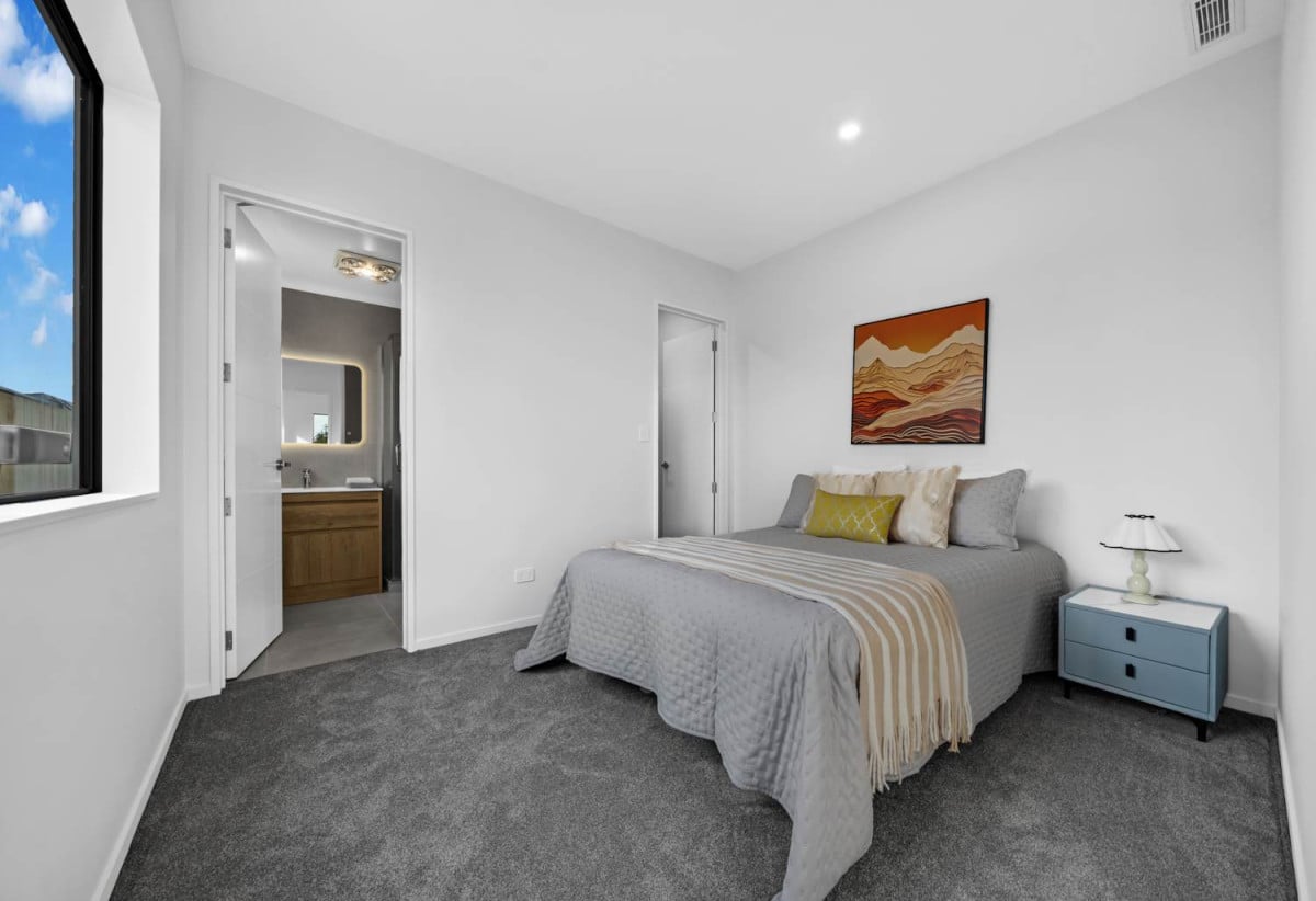 Brandnew 5 beds 4.5 baths house with garage, The ground floor features a private wing with a spacious bedroom, separate bathroom, and its own living area. 13 Star Cross Road, Karaka, Auckland