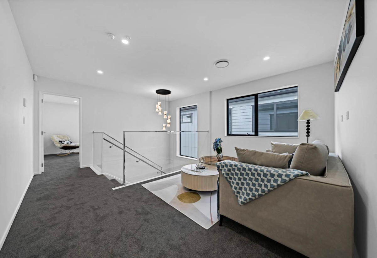 Brandnew 5 beds 4.5 baths house with garage, The ground floor features a private wing with a spacious bedroom, separate bathroom, and its own living area. 13 Star Cross Road, Karaka, Auckland