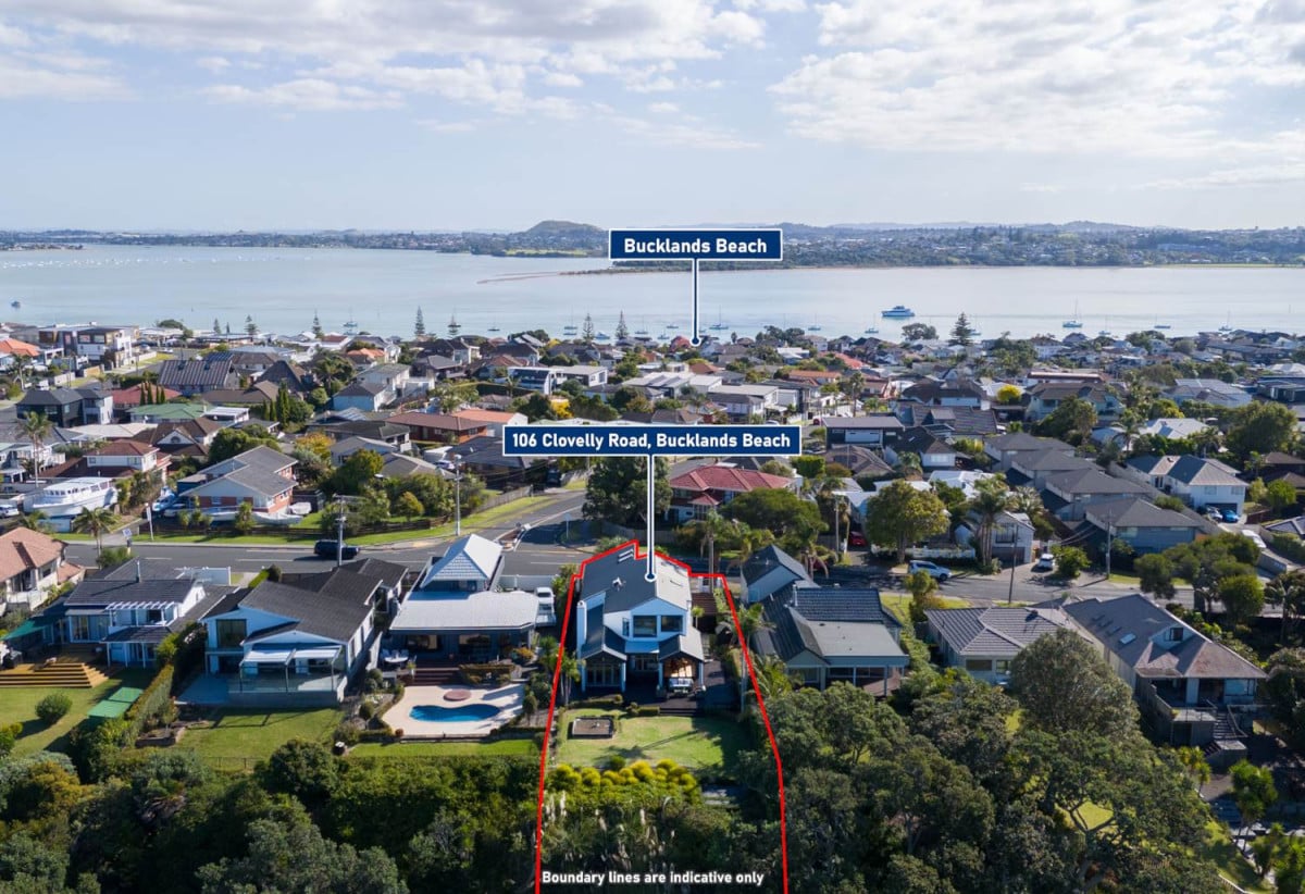 1037m2 section, Sea Views, Macleans College zone, 4 beds + Large office room 3.5 baths house with double garage, 106 Clovelly Road, Bucklands Beach, Auckland