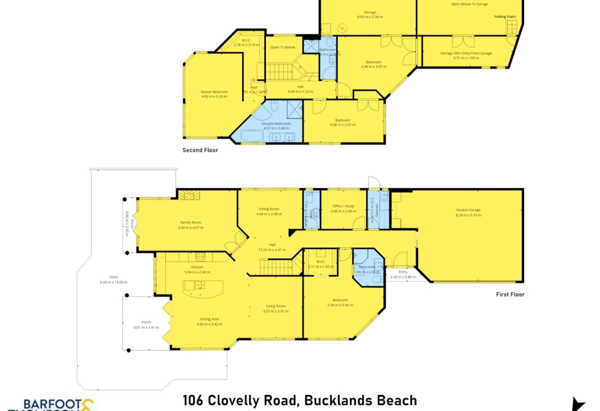 1037m2 section, Sea Views, Macleans College zone, 4 beds + Large office room 3.5 baths house with double garage, 106 Clovelly Road, Bucklands Beach, Auckland