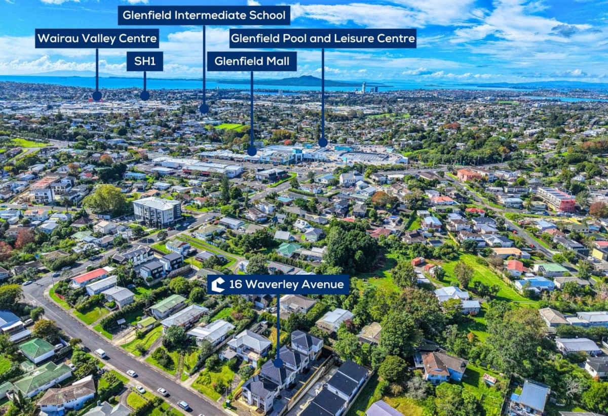 Brandnew 4 beds 2.5 bath home with garage, 1.3 km to Glenfield Intermediate School, Lot 1/16 Waverley Avenue, Glenfield, Auckland