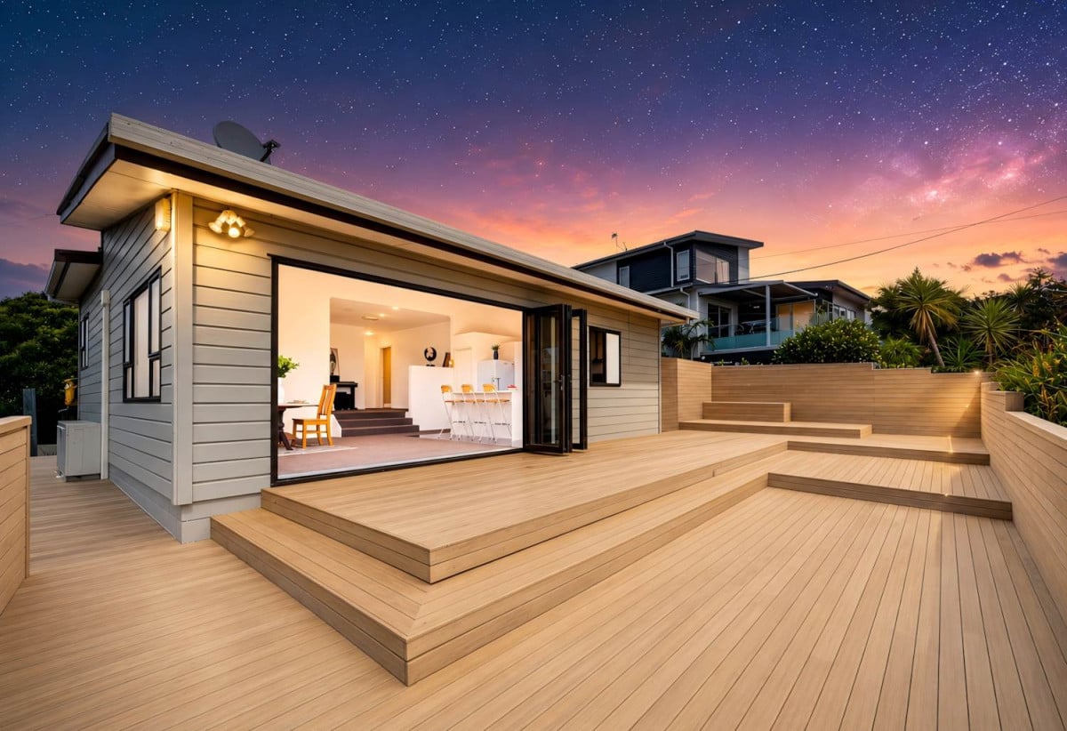 Sea Views, 809m2 section, Affordable 3 beds 2 baths house with standalone double garage, 517 Whangaparoa Road, Stanmore Bay, Auckland