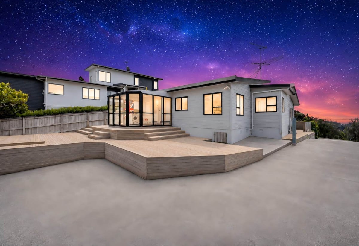 Sea Views, 809m2 section, Affordable 3 beds 2 baths house with standalone double garage, 517 Whangaparoa Road, Stanmore Bay, Auckland