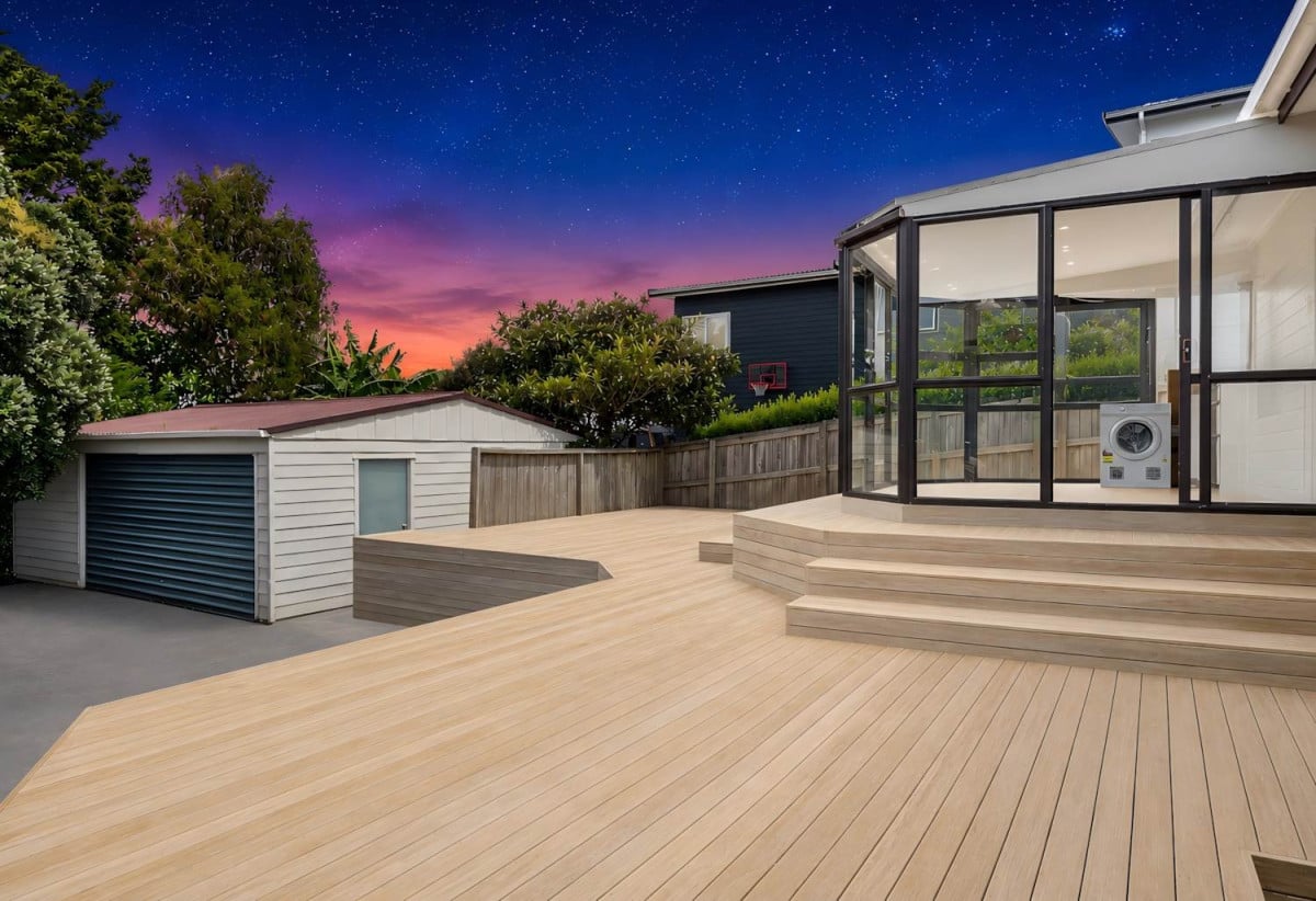 Sea Views, 809m2 section, Affordable 3 beds 2 baths house with standalone double garage, 517 Whangaparoa Road, Stanmore Bay, Auckland