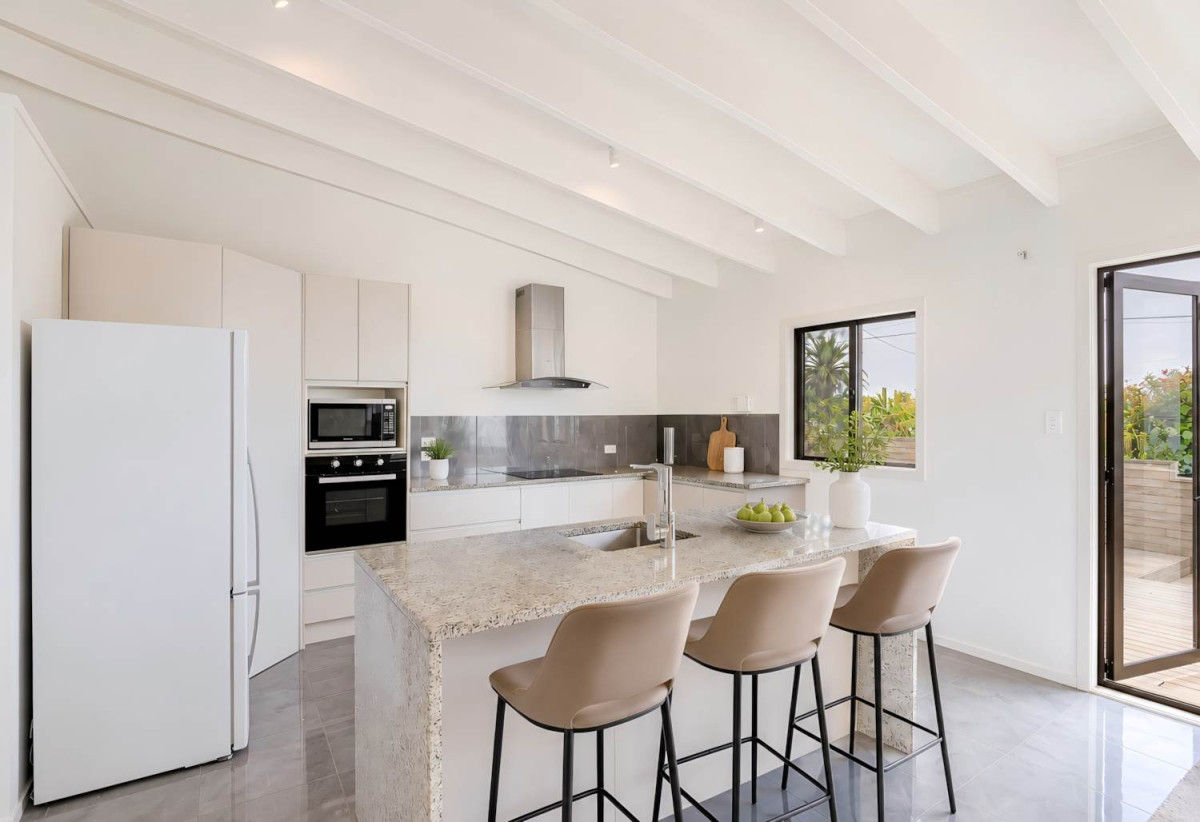 Sea Views, 809m2 section, Affordable 3 beds 2 baths house with standalone double garage, 517 Whangaparoa Road, Stanmore Bay, Auckland