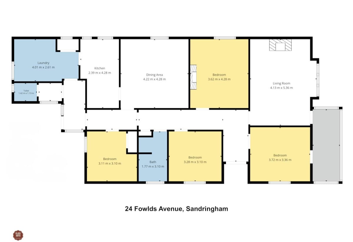 1247m2 section, 0.7 km to Mt Albert Grammar School, 4 beds 1 bath house with carports, 24 Fowlds Avenue, Sandringham, Auckland