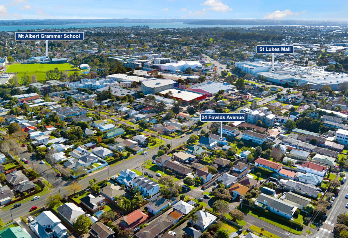 1247m2 section, 0.7 km to Mt Albert Grammar School, 4 beds 1 bath house with carports, 24 Fowlds Avenue, Sandringham, Auckland