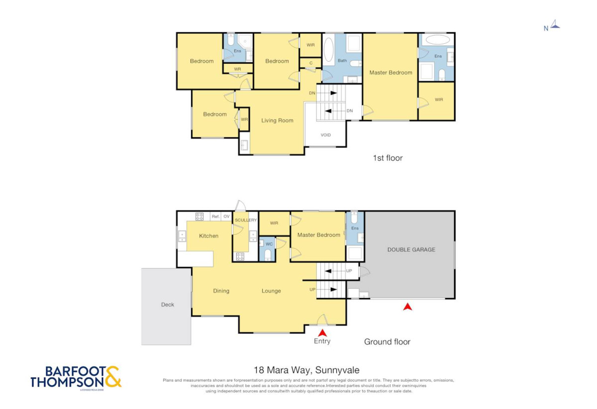 2 kitchens, 5 beds (3 ensuites) 4.5 baths house with double garage and 1 bed granny, 18 Mara Way, Sunnyvale, Auckland