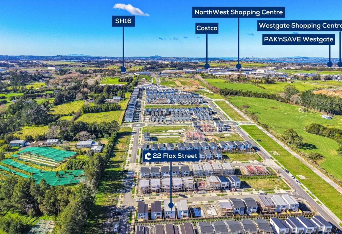 Brandnew standalone 4 beds 2.5 baths house with garage, 22 Flax Street, Westgate, Auckland