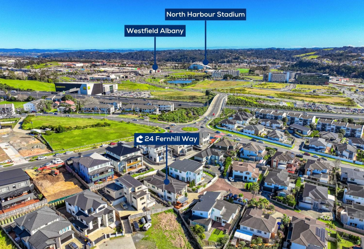 556m2 section, Rangitoto College zone, 5 beds 3 baths house with double garage, 24 Fernhill Way, Pinehill, Auckland