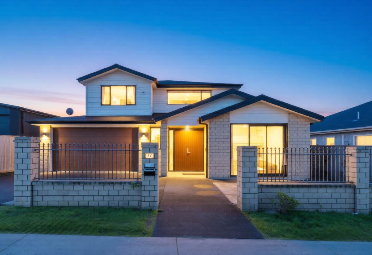 501m2 section, 2 kitchens, 5 beds 3.5 baths house with double garage and 2 beds granny, 56 Taikura Avenue, Red Beach, Auckland