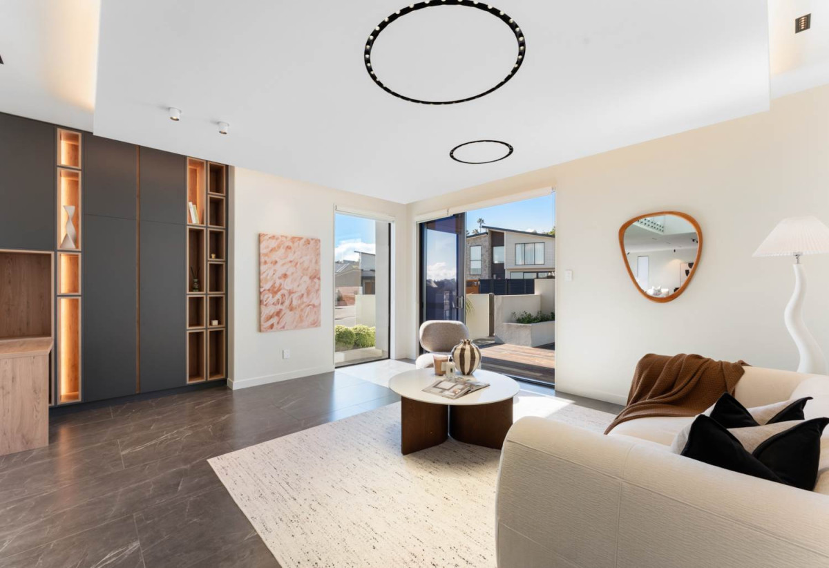 Rangitoto College zone, 502m2 section, 502m2 Floor area, 2 kitchens, 5 beds + 2 office room 4.5 baths house with double garage, Located on the basement level, the private gym is complete with a large mirrored feature wall , 18 Hooten Place, Oteha, Auckland