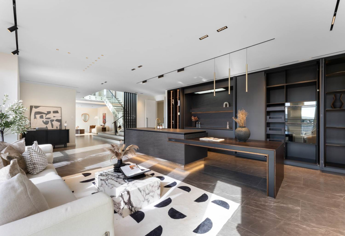 Rangitoto College zone, 502m2 section, 502m2 Floor area, 2 kitchens, 5 beds + 2 office room 4.5 baths house with double garage, Located on the basement level, the private gym is complete with a large mirrored feature wall , 18 Hooten Place, Oteha, Auckland