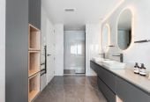 Rangitoto College zone, 502m2 section, 502m2 Floor area, 2 kitchens, 5 beds + 2 office room 4.5 baths house with double garage, Located on the basement level, the private gym is complete with a large mirrored feature wall , 18 Hooten Place, Oteha, Auckland