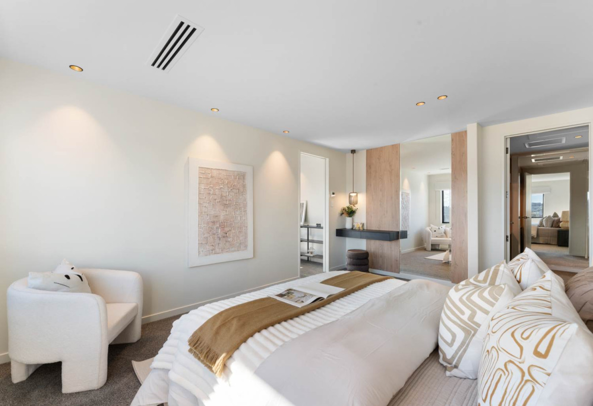 Rangitoto College zone, 502m2 section, 502m2 Floor area, 2 kitchens, 5 beds + 2 office room 4.5 baths house with double garage, Located on the basement level, the private gym is complete with a large mirrored feature wall , 18 Hooten Place, Oteha, Auckland