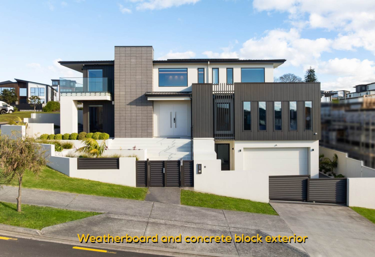 Rangitoto College zone, 502m2 section, 502m2 Floor area, 2 kitchens, 5 beds + 2 office room 4.5 baths house with double garage, Located on the basement level, the private gym is complete with a large mirrored feature wall , 18 Hooten Place, Oteha, Auckland