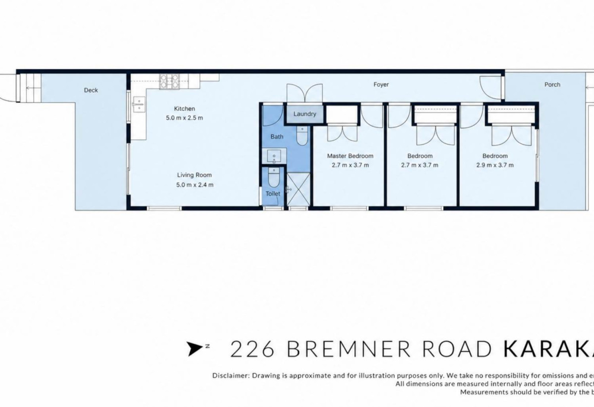 Brandnew 3 beds 1 bath duplex home with car parks, 226 Bremner Road, Karaka, Auckland