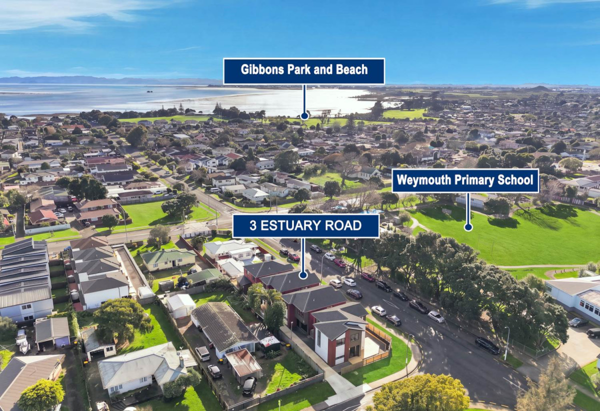 162m2 Brandnew standalone 4 beds 3.5 baths home with garage, 3A Estuary Road, Weymouth, Auckland