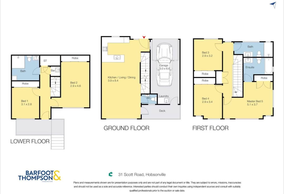 Brandnew 5 beds 3.5 baths home with garage, ground floor 2 beds 1 bath with a separate entrance, 27 Scott Road, Hobsonville, Auckland
