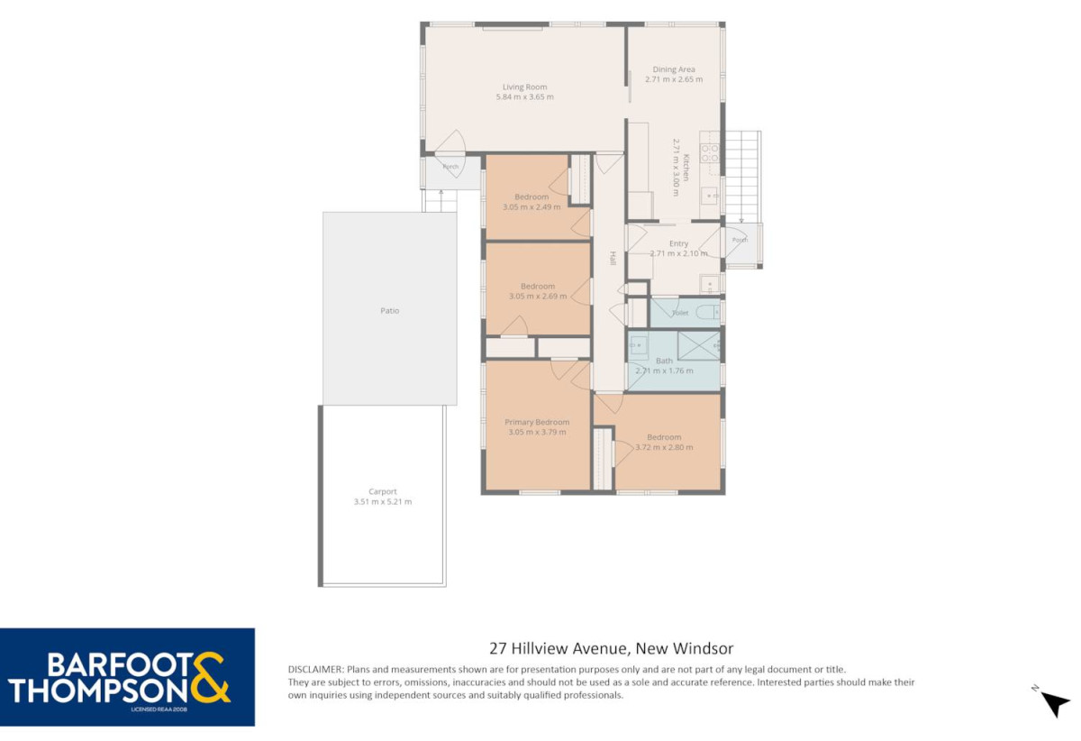 635m2 section, Offered to the market for the first time in 60 years, 4 beds 1 bath house with carport, 27 Hillview Avenue, New Windsor, Auckland