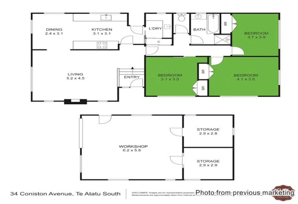 812m2 section, Six-Unit Development Site with Solid Rental Income, RC application in April 2025, The S92 response is expected soon. 3 beds 1 bath house is currently tenanted, and a substantial rear workshop with two separate rooms and three-phase, 34 Coniston Avenue, Te Atatu South, Auckland