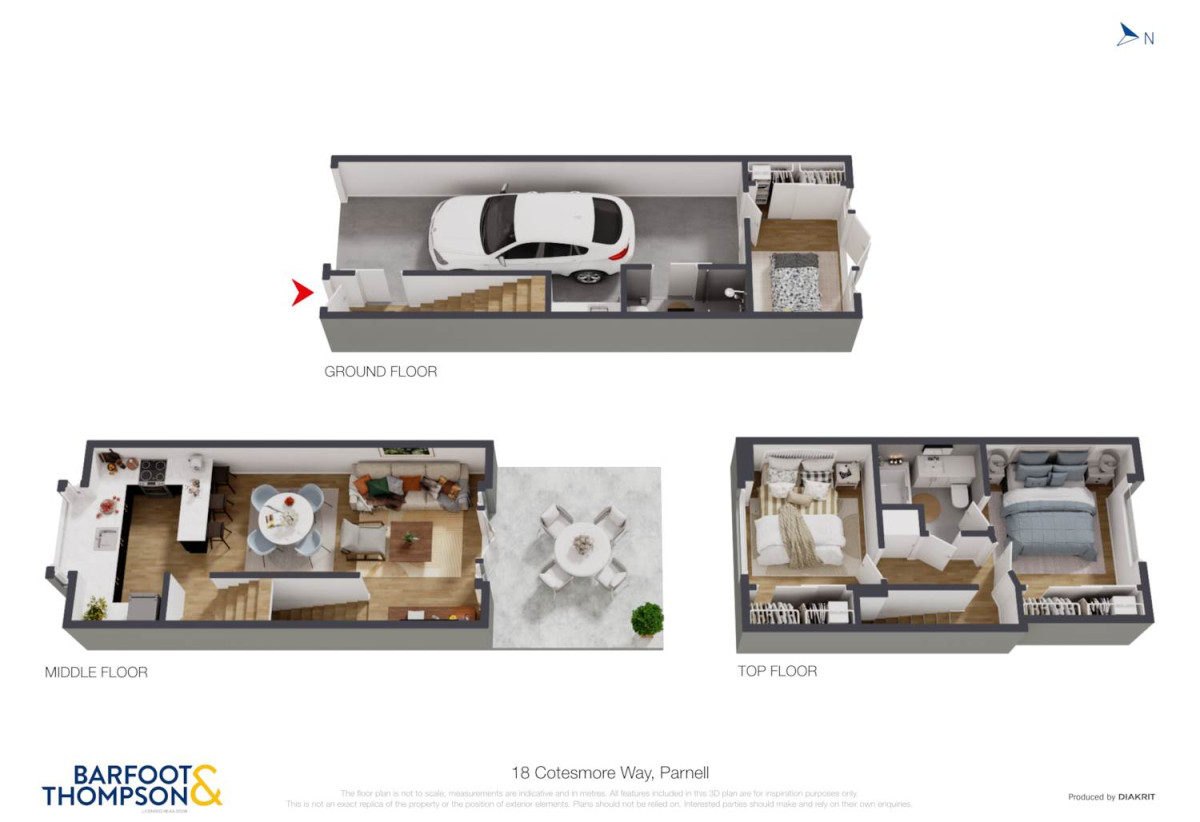 Double Grammar school zone (AGGS & EGGS), 3 beds 2 baths home with a tandem garage for 2 cars, Leasehold property with a ground lease until 2146, 18 Cotesmore Way, Parnell, Auckland