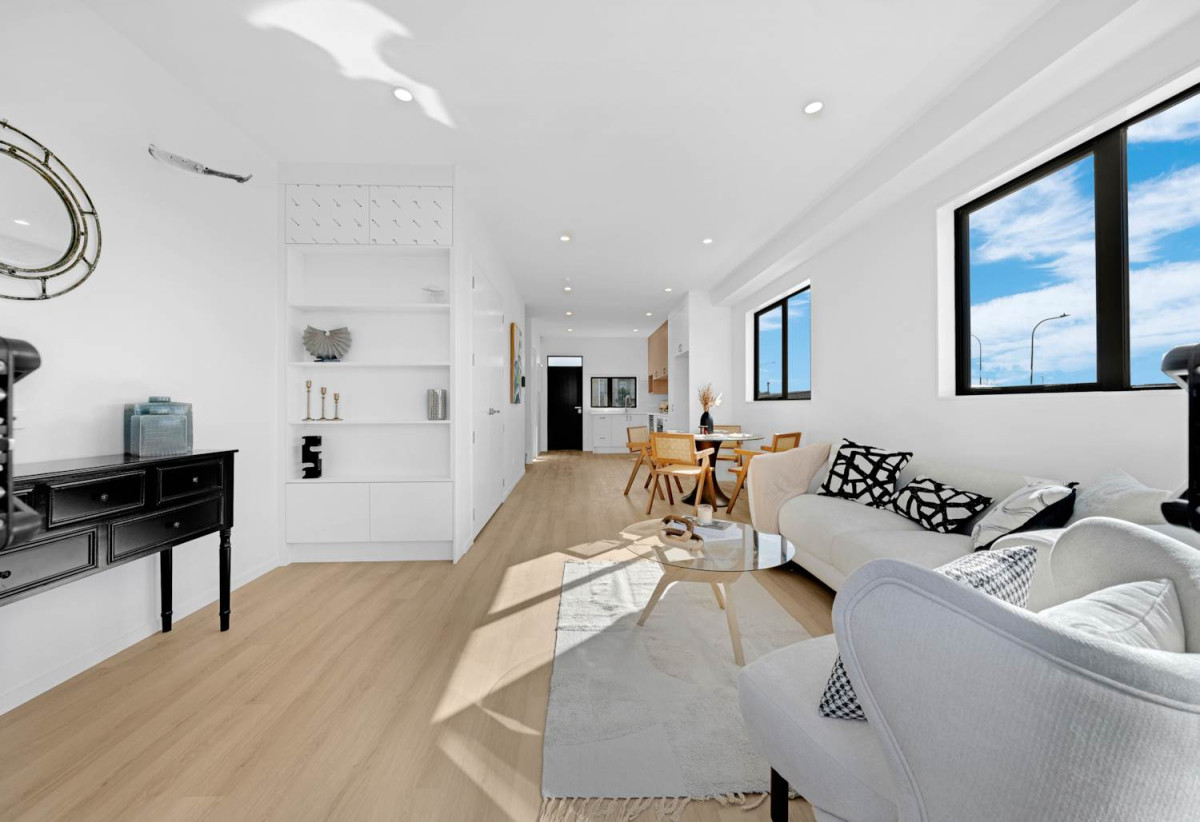 Directly opposite Barry Curtis Park, Brandnew 2 beds + study room 1.5 baths home with garage, walks to Ormiston schools, Lot 19-29/15 Flat Bush School Road, Flat Bush, Auckland