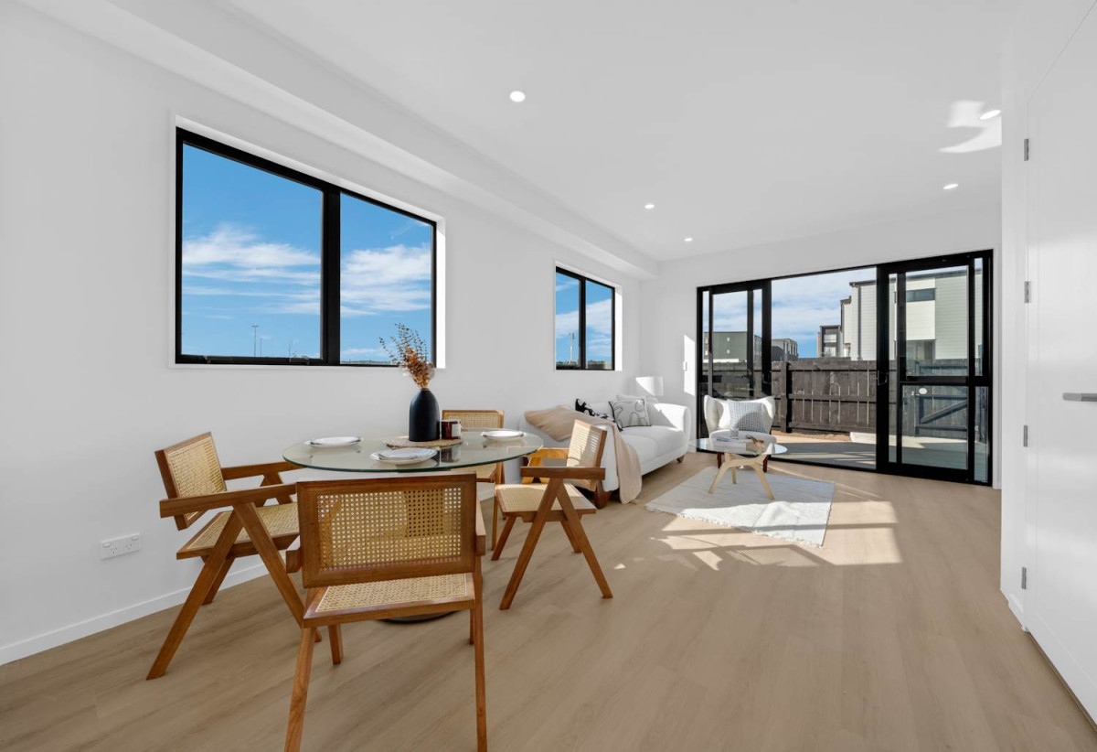 Directly opposite Barry Curtis Park, Brandnew 2 beds + study room 1.5 baths home with garage, walks to Ormiston schools, Lot 19-29/15 Flat Bush School Road, Flat Bush, Auckland