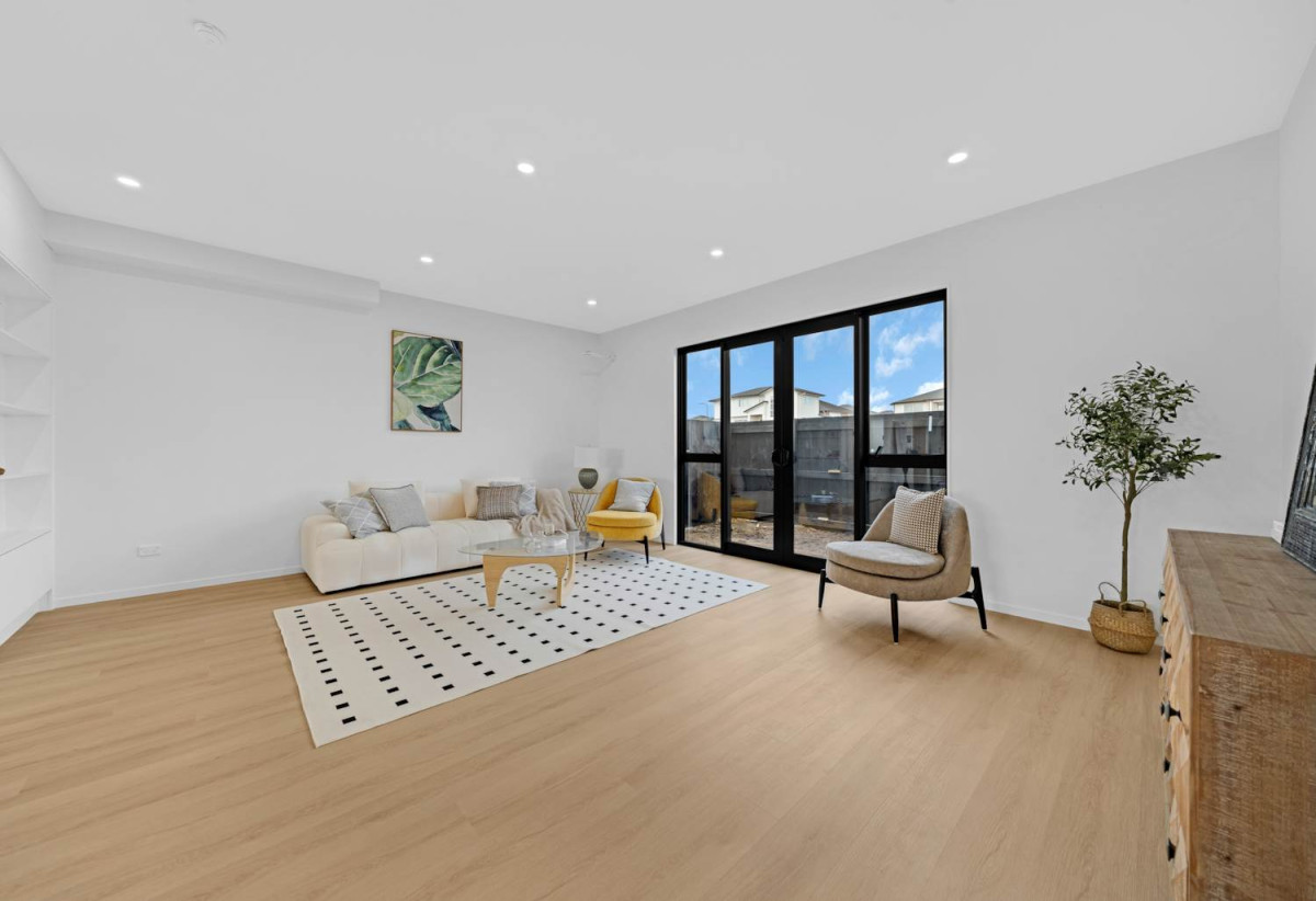 Directly opposite Barry Curtis Park, Brandnew 2 beds + study room 1.5 baths home with garage, walks to Ormiston schools, Lot 19-29/15 Flat Bush School Road, Flat Bush, Auckland