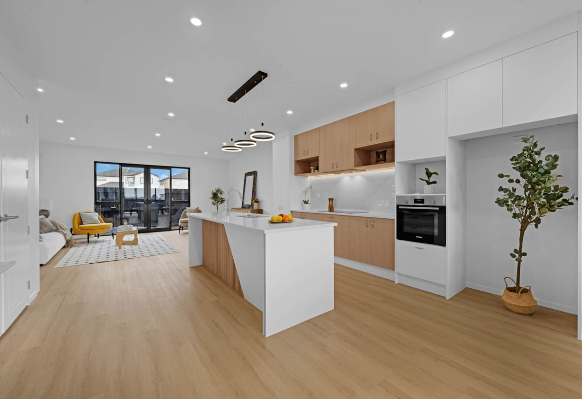 Directly opposite Barry Curtis Park, Brandnew 2 beds + study room 1.5 baths home with garage, walks to Ormiston schools, Lot 19-29/15 Flat Bush School Road, Flat Bush, Auckland