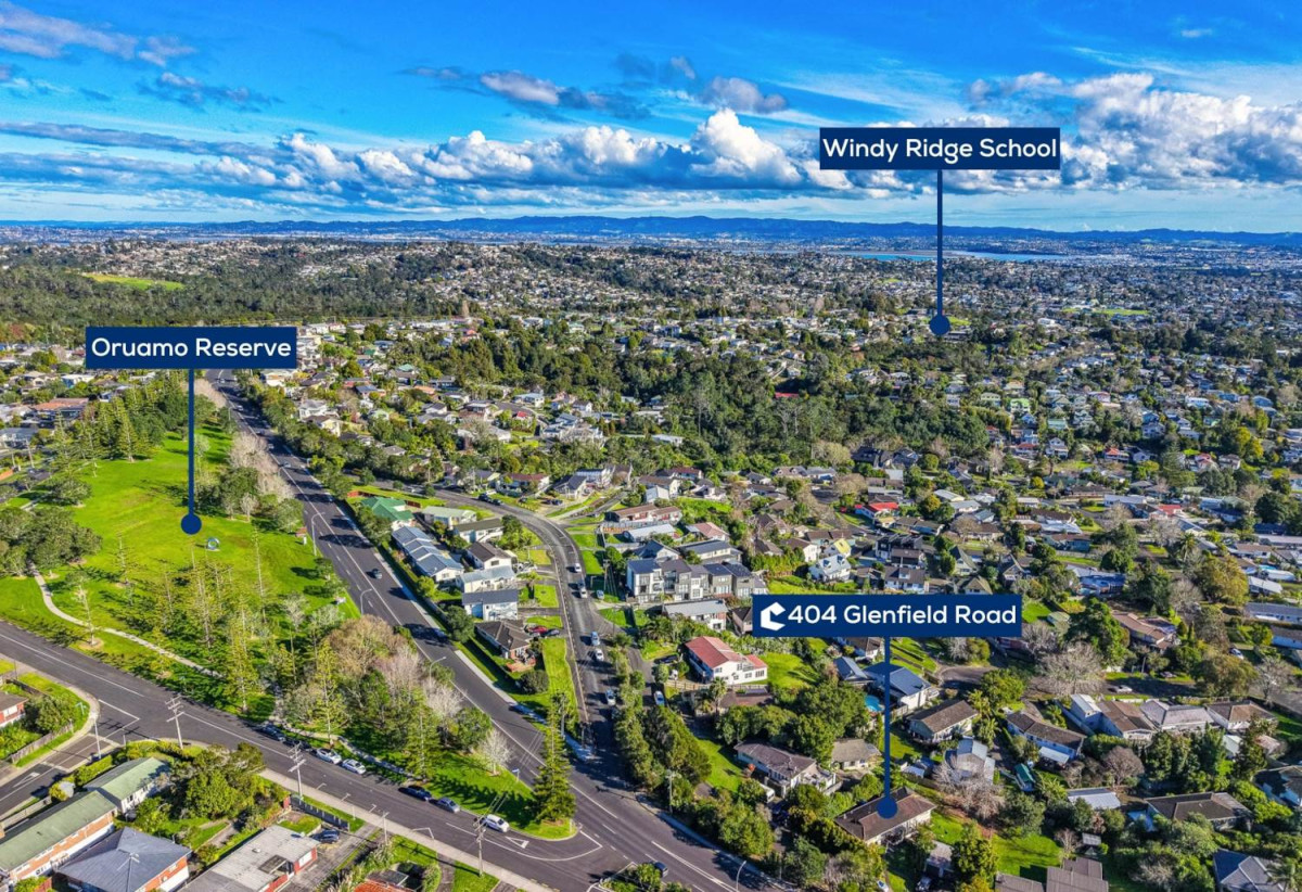 1914m2 section with RC, BC, EPA approved for mix units (28 x Studios, 1 x 1-bedroom, 1 study, 1 bathroom, 1 x 2-bedroom, 1 bathroom, 9 x 2-bedroom, 1 study, 1 bathroom, 1 WC, 1 x 3-bedroom, 1 bathroom, 1 WC, 1 x 4-bedroom, 3 bathrooms), The site comprises four cross-lease properties — 1/396, 2/396, 1/404 and 2/404 Glenfield Road — available for purchase as a package. The four existing dwellings currently generate rental income, 396 & 404 Glenfield Road, Glenfield, Auckland