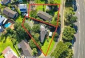 1914m2 section with RC, BC, EPA approved for mix units (28 x Studios, 1 x 1-bedroom, 1 study, 1 bathroom, 1 x 2-bedroom, 1 bathroom, 9 x 2-bedroom, 1 study, 1 bathroom, 1 WC, 1 x 3-bedroom, 1 bathroom, 1 WC, 1 x 4-bedroom, 3 bathrooms), The site comprises four cross-lease properties — 1/396, 2/396, 1/404 and 2/404 Glenfield Road — available for purchase as a package. The four existing dwellings currently generate rental income, 396 & 404 Glenfield Road, Glenfield, Auckland