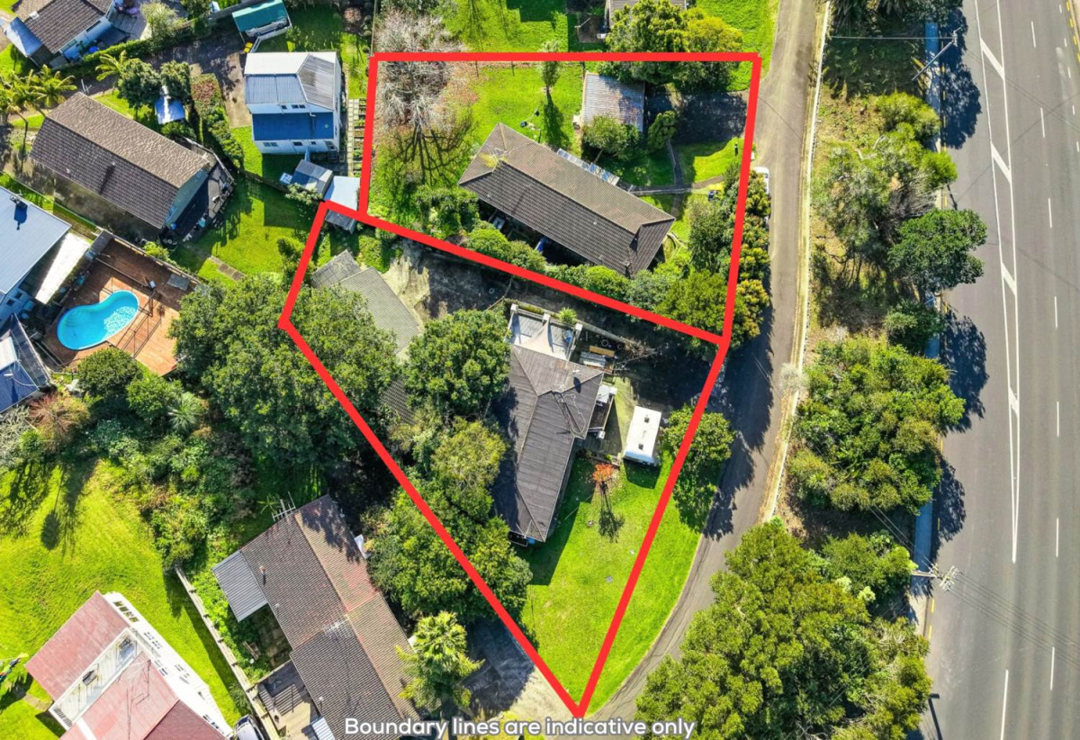 1914m2 section with RC, BC, EPA approved for mix units (28 x Studios, 1 x 1-bedroom, 1 study, 1 bathroom, 1 x 2-bedroom, 1 bathroom, 9 x 2-bedroom, 1 study, 1 bathroom, 1 WC, 1 x 3-bedroom, 1 bathroom, 1 WC, 1 x 4-bedroom, 3 bathrooms), The site comprises four cross-lease properties — 1/396, 2/396, 1/404 and 2/404 Glenfield Road — available for purchase as a package. The four existing dwellings currently generate rental income, 396 & 404 Glenfield Road, Glenfield, Auckland