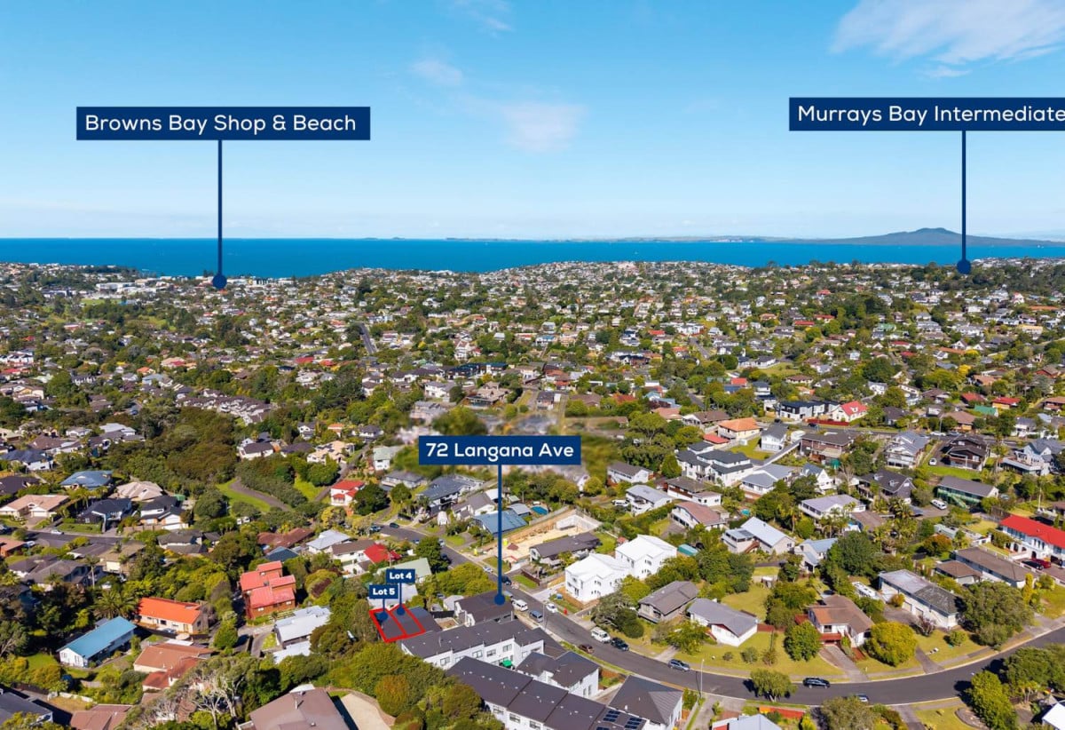 Rangitoto College zone, Brandnew 3 beds 2.5 baths home with car park, move-in ready, 72E Langana Avenue, Browns Bay, Auckland