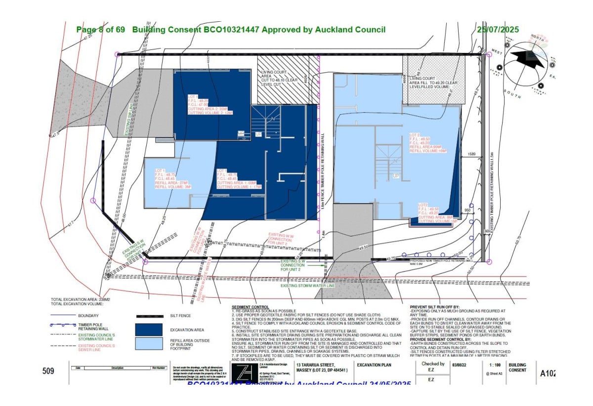 506m2 vacant section with Approved Building Consent for 2 new home, 13 Tararua Street, Massey, Auckland