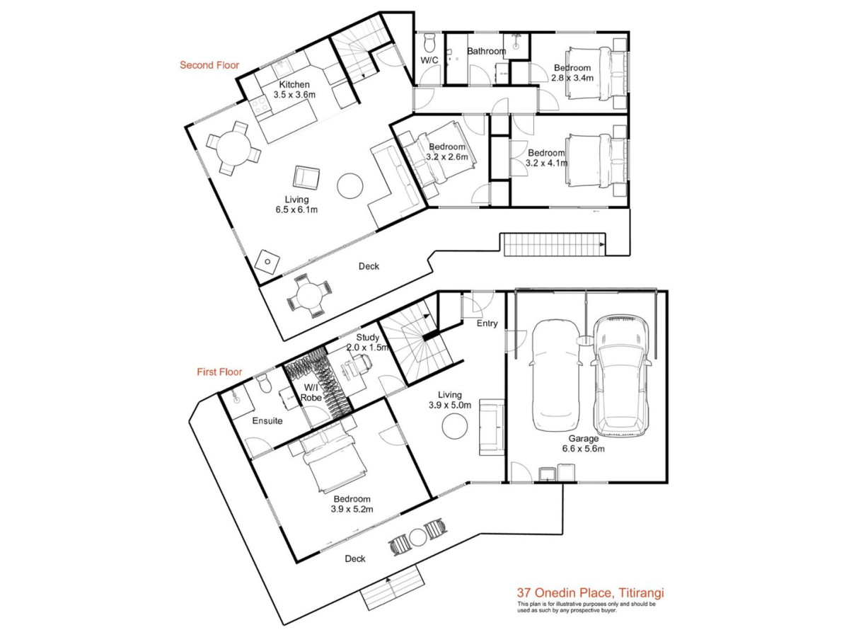 958m2 section, 4 beds + study 2 baths house with double garage, 37 Onedin Place, Titirangi, Auckland