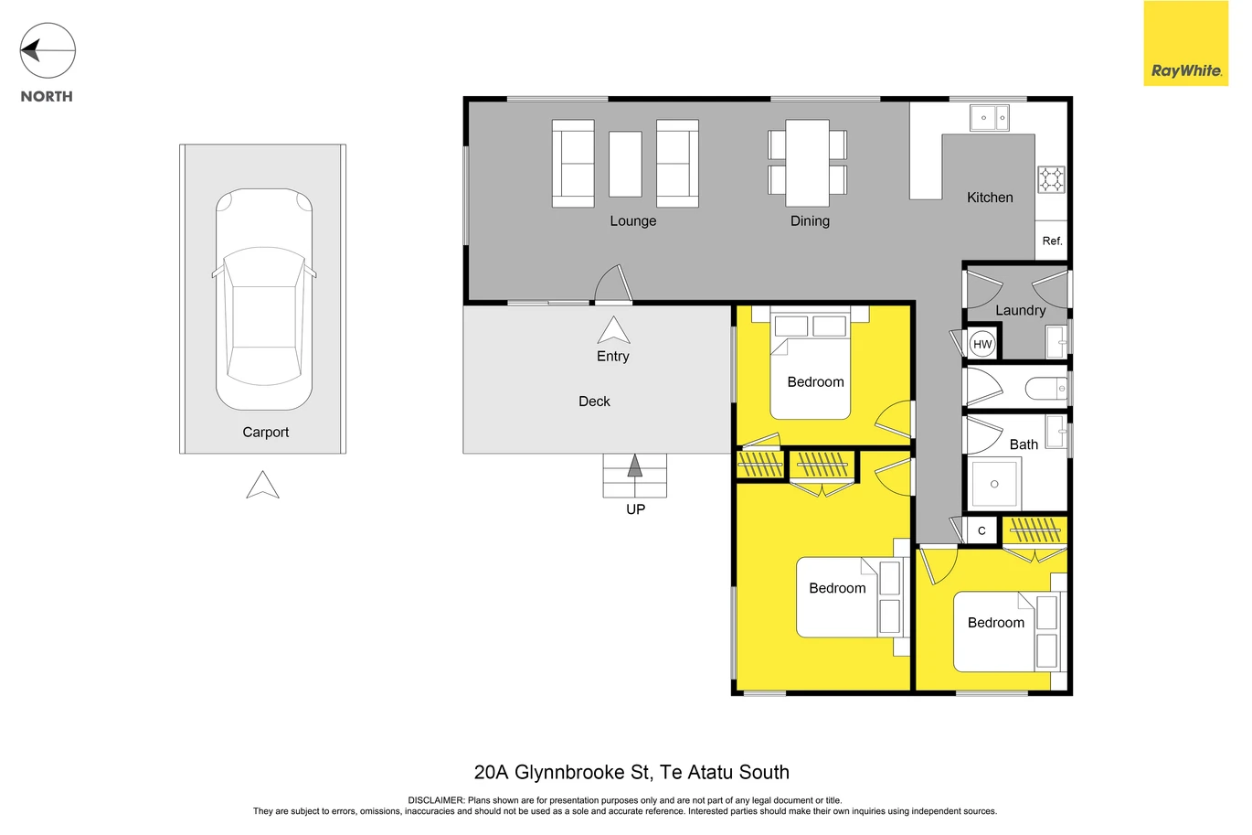 424m2 section, Renovated 3 beds 1 bath house with carport, 20A Glynnbrooke Street Te Atatu South, Auckland