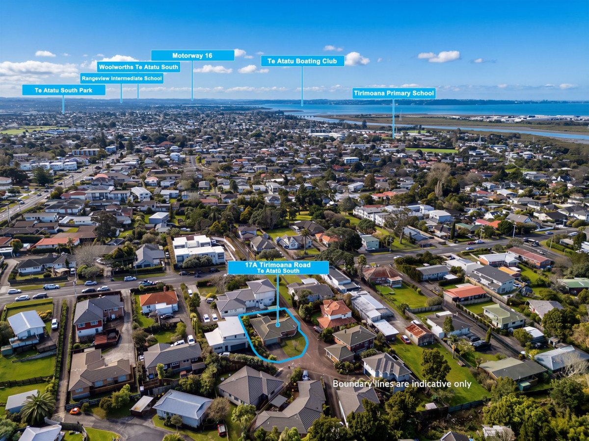 344m2 section, 130m2 Renovated Brick and tile 2 beds + study room (1.9 x 2.6M) 1 bath house with double garage, 17A Tirimoana Road, Te Atatu South, Auckland