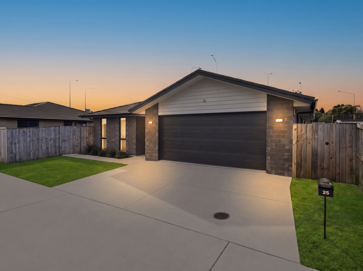 Owner cashing out, 472m2 section, Brick and tile 4 beds 2 baths house with double garage, 25 Dumas Place, Papakura, Auckland