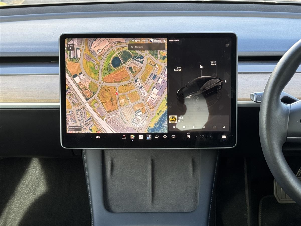2022 Tesla Model 3 NZ GPS & CCS fast charge Sedan Automatic, Black, 24,000 km