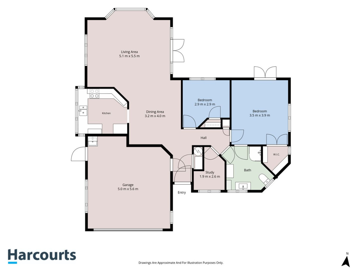 344m2 section, 130m2 Renovated Brick and tile 2 beds + study room (1.9 x 2.6M) 1 bath house with double garage, 17A Tirimoana Road, Te Atatu South, Auckland
